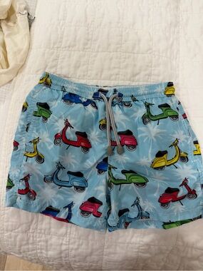 MC2 Saint Barth boys swim trunks vespas print size 8Y